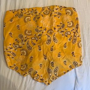 Bandana tie tube top